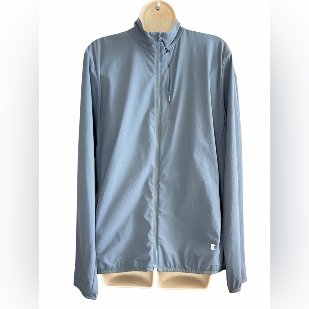 Everlane L Men Sport Utility Performance Stretch Windbreaker Jacket Activewear - Picture 4 of 11